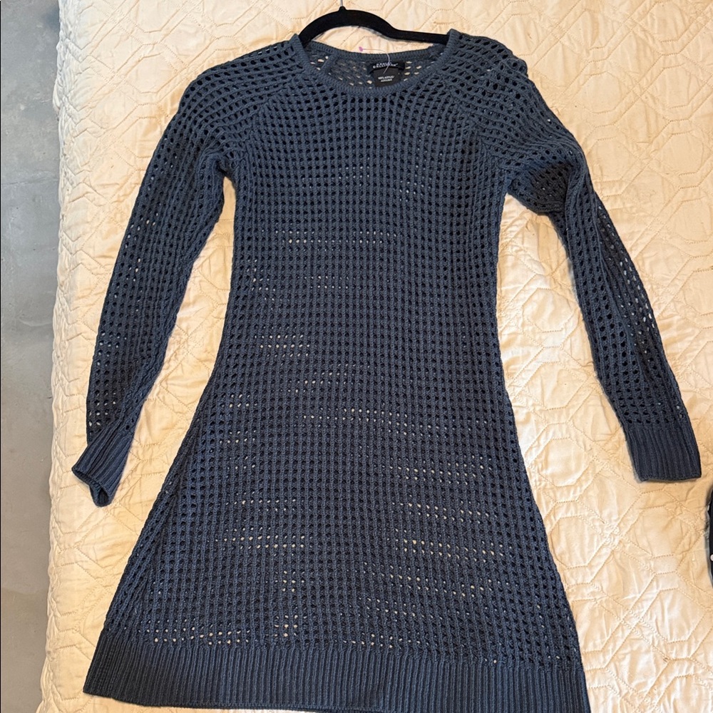 Summer Knit Navy Dress
